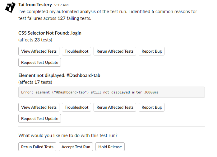 Testery | AI-Powered Test Failure Analysis