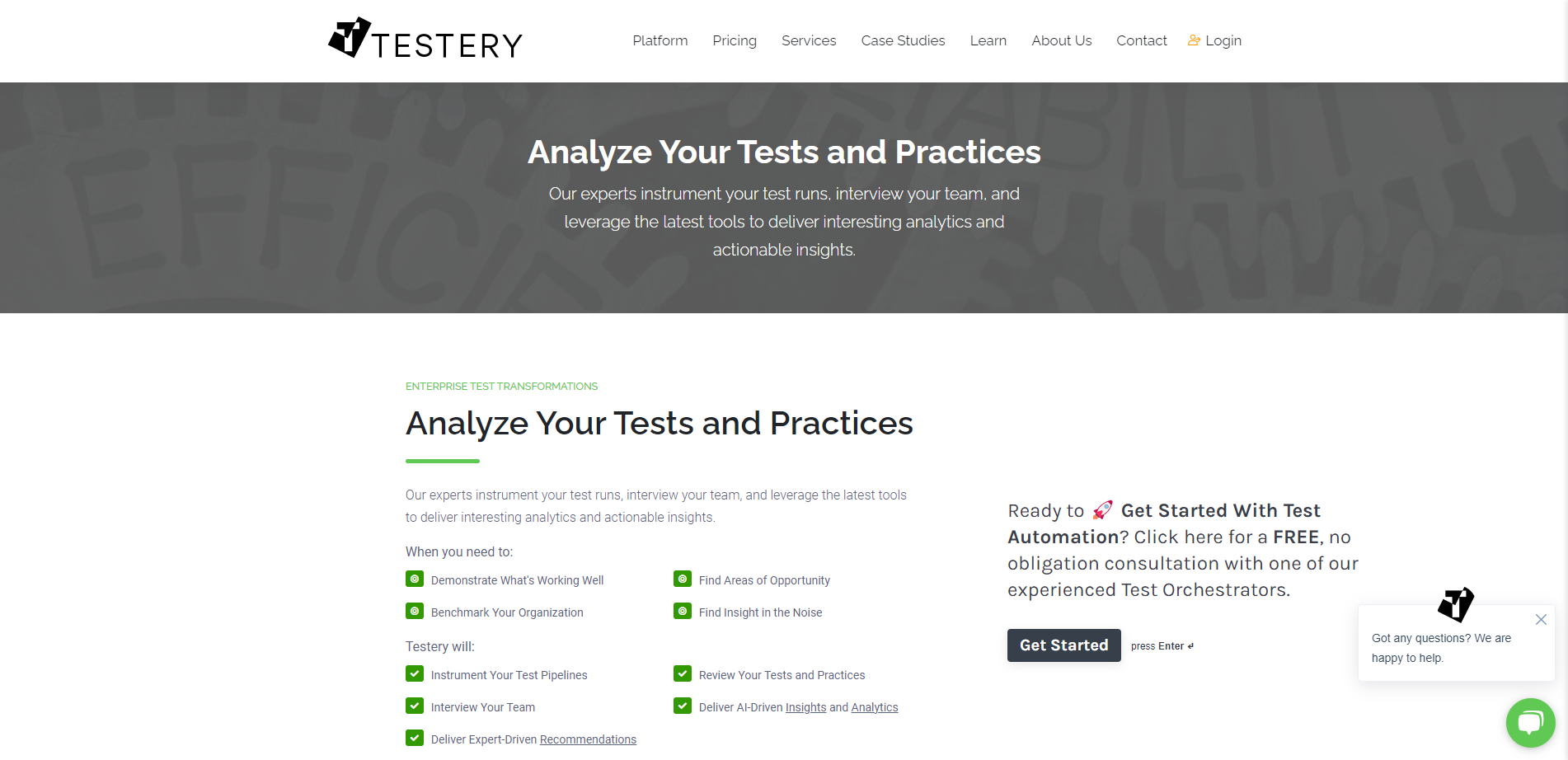 Testery | Analyze Your Tests and Practices